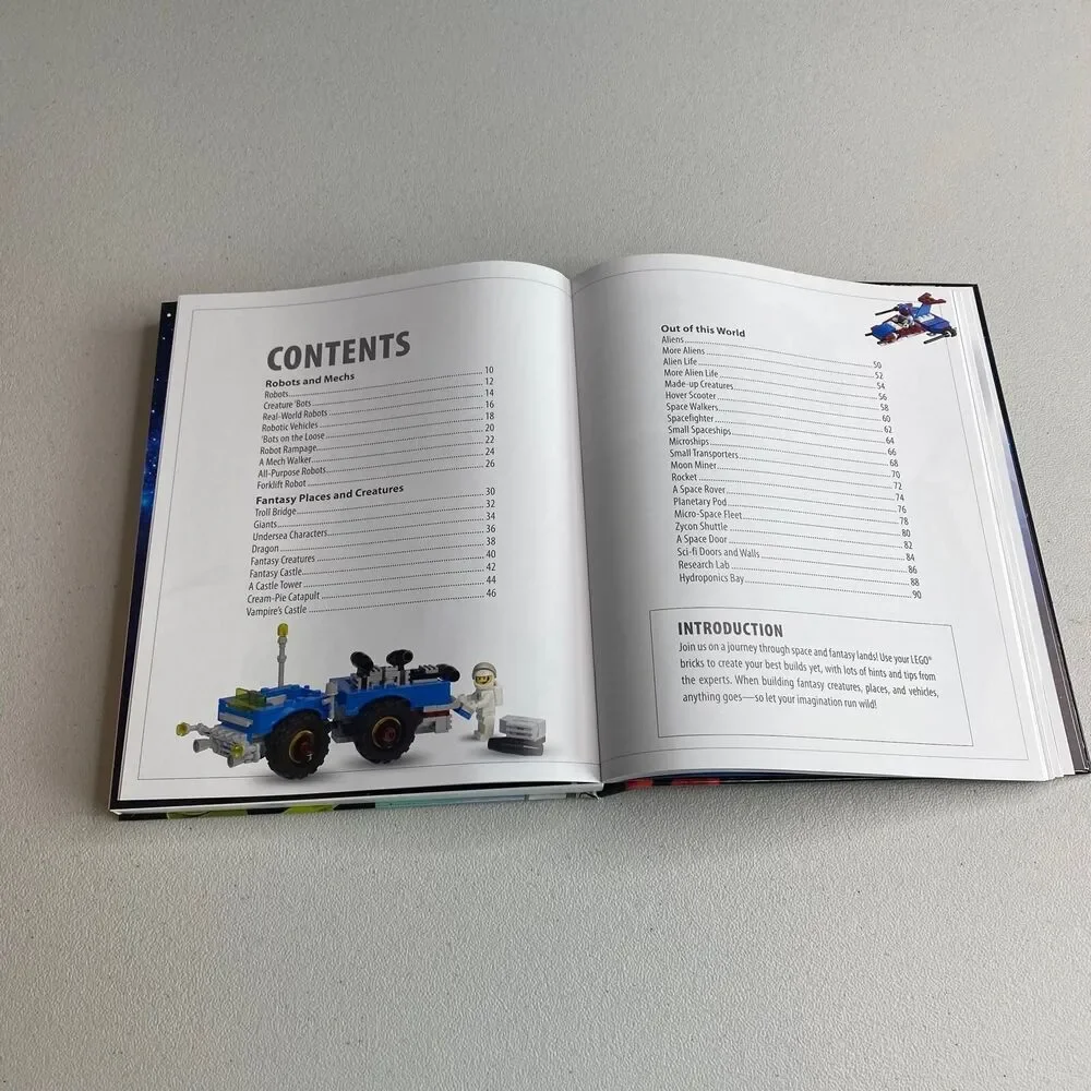 Out of this World LEGO Book (Target exclusive) Hardback Book With Ship Build